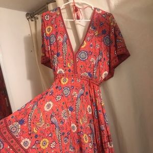 UFT/SWAPS-Red Lovebird Gown